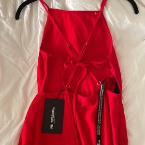 PrettyLittleThing Red maxi dress